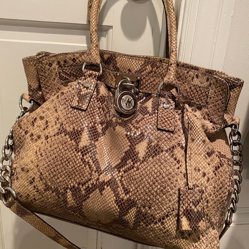 Michael Kors Snakeskin Satchel